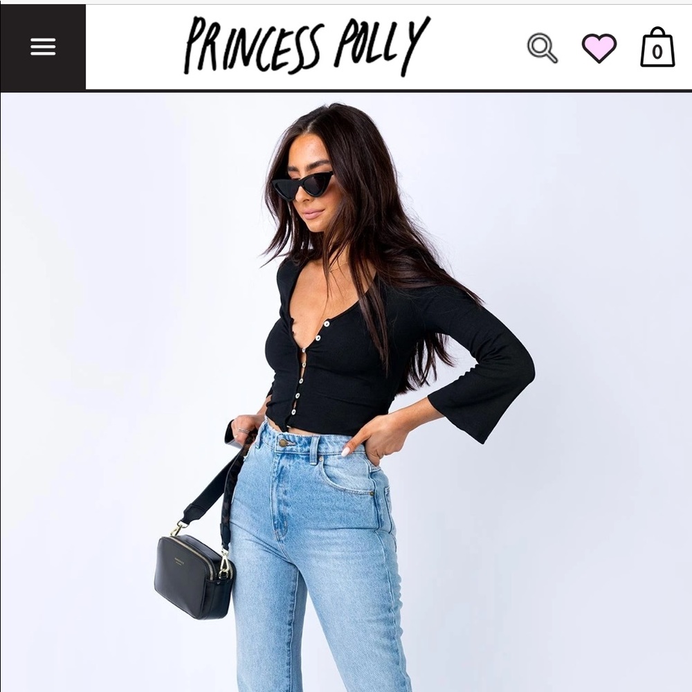 Princess Polly Button Crop Top